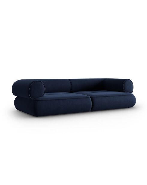Canapé Modulaire Lily 3 Places bleu marine - 234x105x74 cm