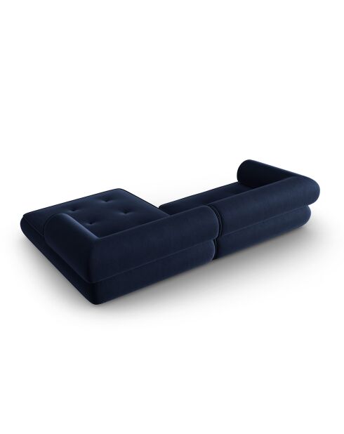 Canapé d'angle Droit Lily 4 Places bleu marine - 261x188x74 cm