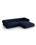 Canapé d'angle Droit Lily 4 Places bleu marine - 261x188x74 cm