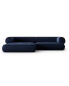 Canapé d'angle Gauche Lily 4 Places bleu marine - 261x188x74 cm