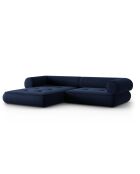 Canapé d'angle Gauche Lily 4 Places bleu marine - 261x188x74 cm