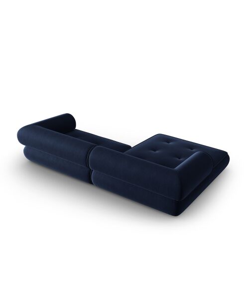 Canapé d'angle Gauche Lily 4 Places bleu marine - 261x188x74 cm