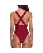 Maillot de bain 1 Pièce Asha vin rouge
