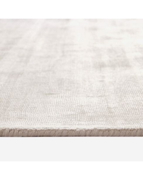 Tapis rectangulaire Nate Viscose blanc cassé  - 160x230 cm