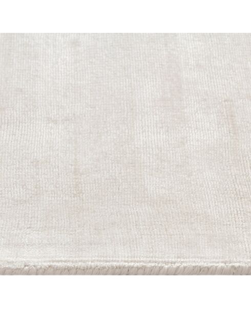 Tapis rectangulaire Nate Viscose blanc cassé  - 160x230 cm