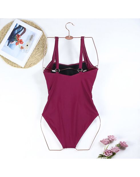 Maillot de bain 1 Pièce Ila rouge vin