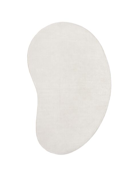 Tapis forme organique Nate Viscose blanc cassé  - 180x270 cm