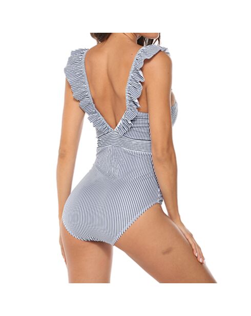 Maillot de bain 1 Pièce Alaya noir/blanc