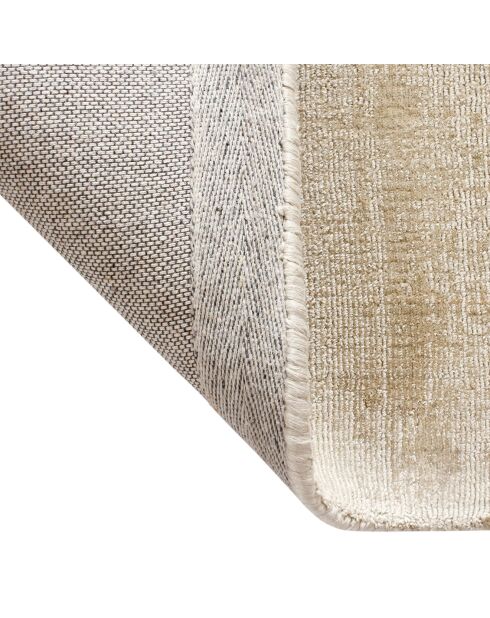 Tapis rectangulaire Nate Viscose beige - 120x180 cm