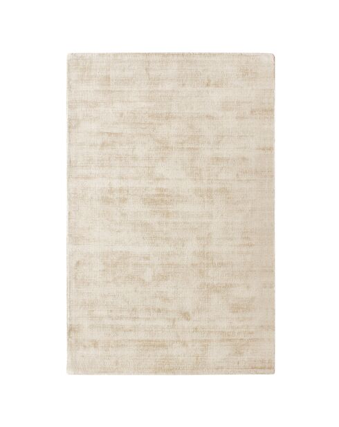 Tapis rectangulaire Nate Viscose beige - 160x230 cm