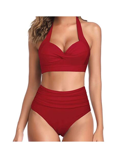 Maillot de bain 2 Pièces Amiya rouge