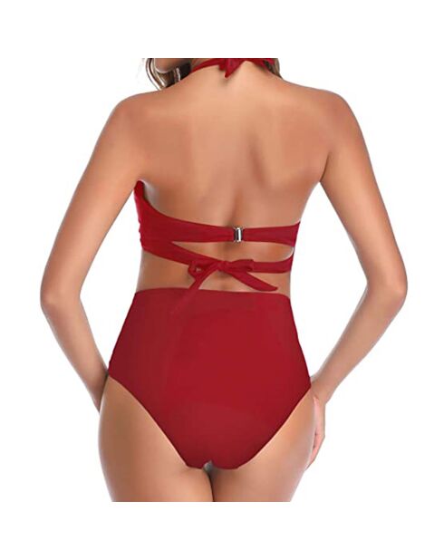 Maillot de bain 2 Pièces Amiya rouge