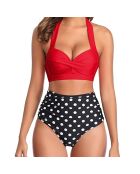 Maillot de bain 2 Pièces Amiya rouge/noir
