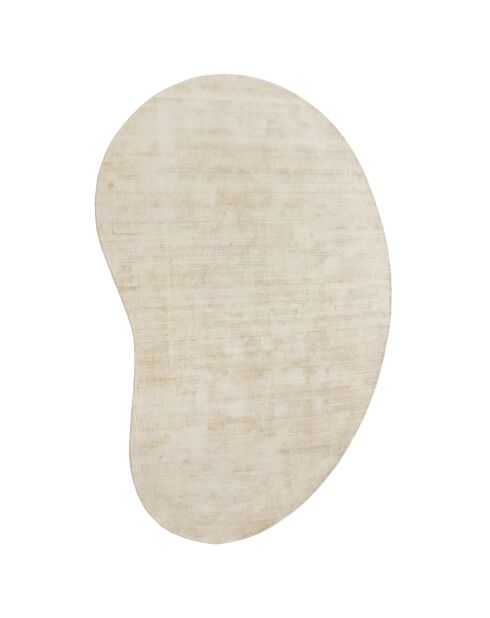 Tapis forme organique Nate Viscose beige - 180x270 cm