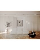 Tapis forme organique Nate Viscose beige - 180x270 cm