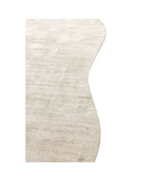 Tapis forme organique Nate Viscose beige - 180x270 cm