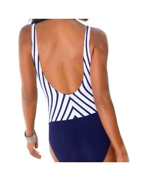 Maillot de bain 1 Pièce Malaya bleu/blanc