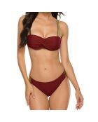 Maillot de bain 2 Pièces Riya rouge vin