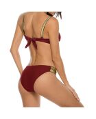 Maillot de bain 2 Pièces Riya rouge vin