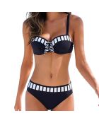 Maillot de bain 2 Pièces Opale noir/blanc