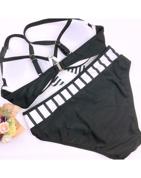 Maillot de bain 2 Pièces Opale noir/blanc