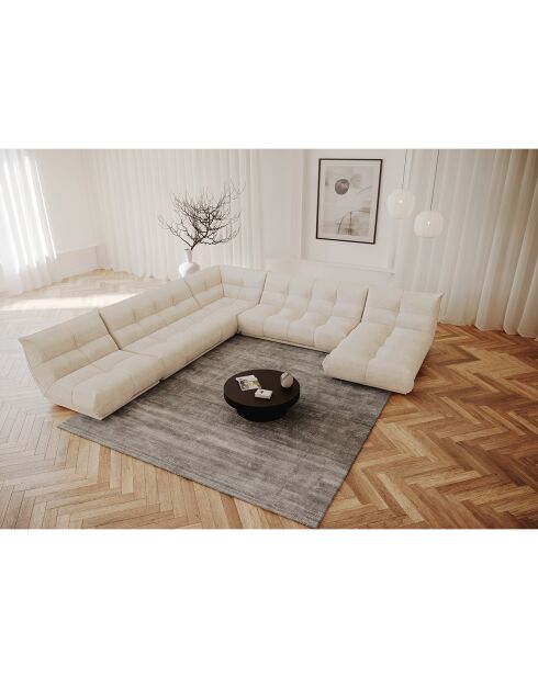 Tapis rectangulaire Nate Viscose gris anthracite - 300x400 cm