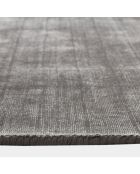Tapis rectangulaire Nate Viscose gris anthracite - 300x400 cm