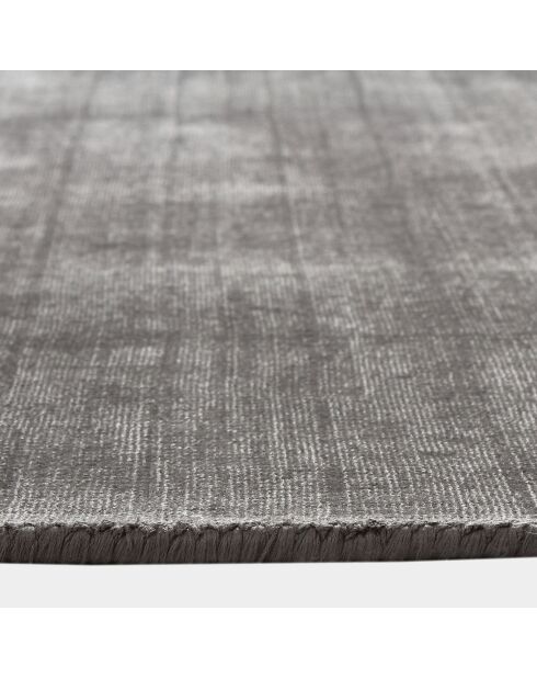 Tapis rectangulaire Nate Viscose gris anthracite - 300x400 cm