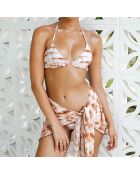 Maillot de bain 3 Pièces Yosana marron/blanc