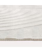 Tapis rectangulaire Dana Viscose blanc cassé  - 160x230 cm