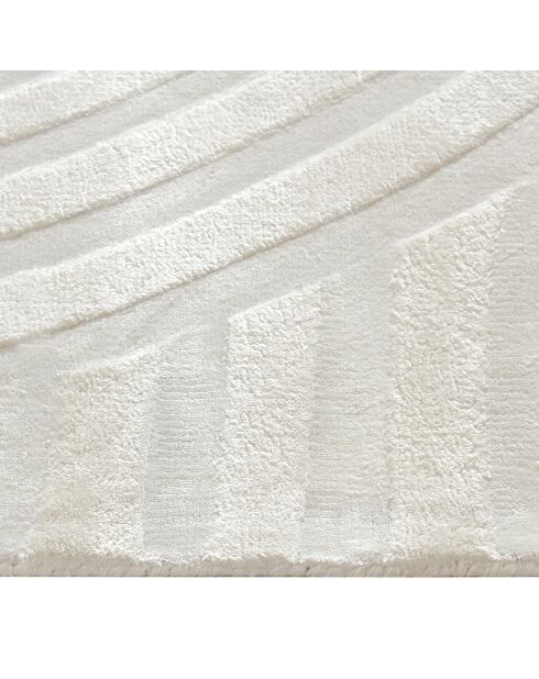 Tapis rectangulaire Dana Viscose blanc cassé  - 160x230 cm