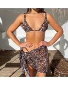 Maillot de bain 3 Pièces Yosana marron