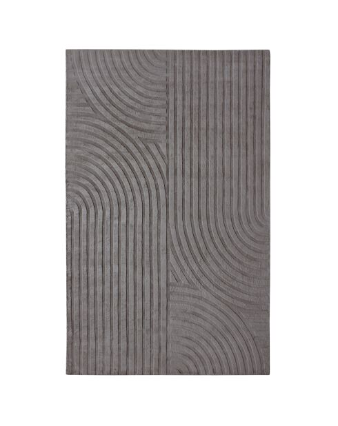 Tapis rectangulaire Dana Viscose gris anthracite - 200x300 cm