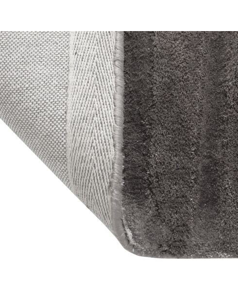 Tapis rectangulaire Dana Viscose gris anthracite - 160x230 cm