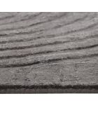 Tapis rectangulaire Dana Viscose gris anthracite - 200x300 cm