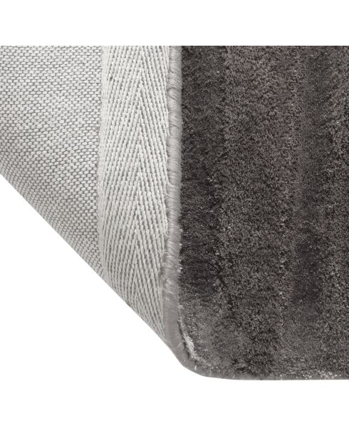 Tapis rectangulaire Dana Viscose gris anthracite - 200x300 cm