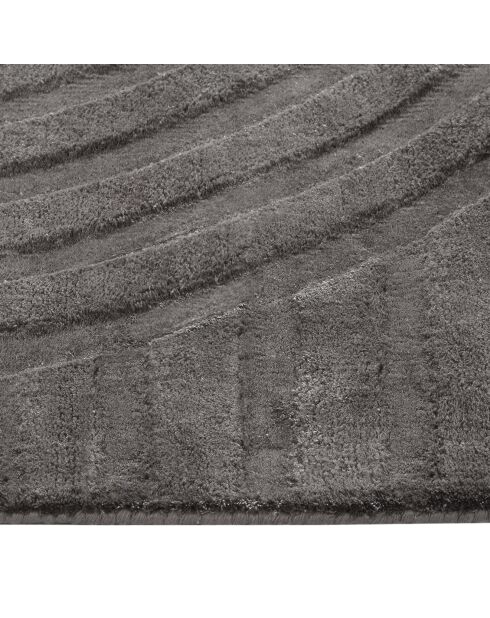 Tapis rectangulaire Dana Viscose gris anthracite - 160x230 cm