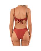 Maillot de bain 2 Pièces Keya marron/orange