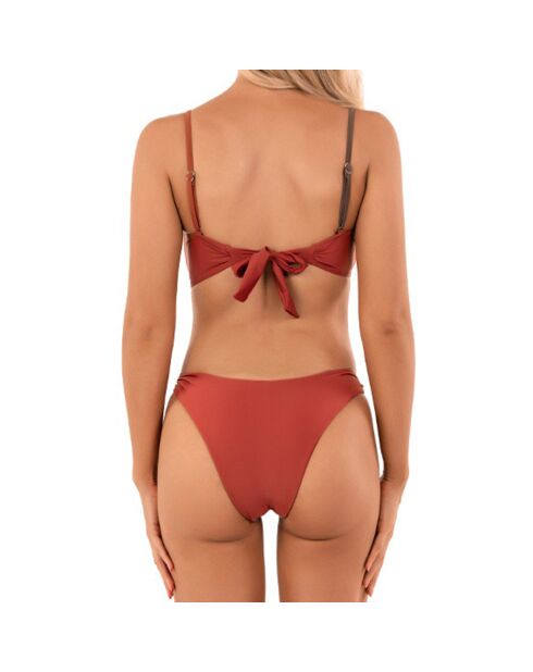 Maillot de bain 2 Pièces Keya marron/orange