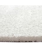 Tapis rectangulaire Jonas Shaggy blanc cassé  - 120x180 cm