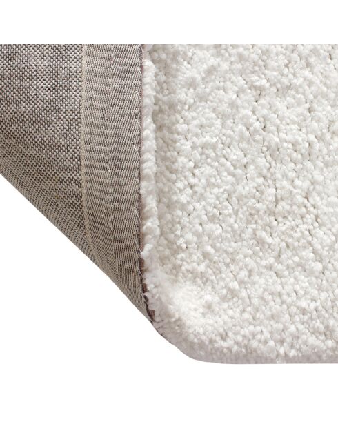Tapis rectangulaire Jonas Shaggy blanc cassé  - 160x230 cm