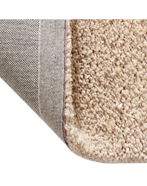 Tapis rectangulaire Jonas Shaggy beige - 160x230 cm