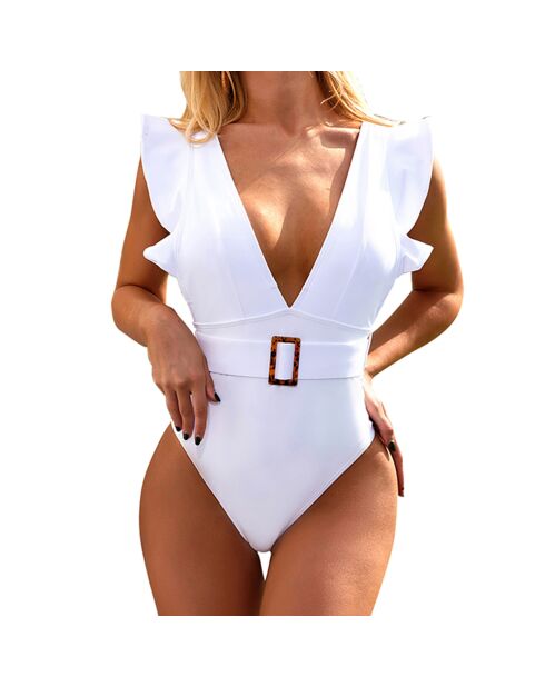 Maillot de bain 1 Pièce Anjali blanc