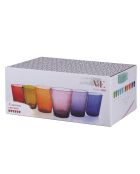 6 Verres à eau Cancun bleus - 33 cl