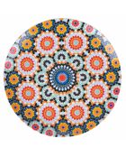 6 mehrfarbige Dessertteller aus Marrakesch-Porzellan - D.19 cm