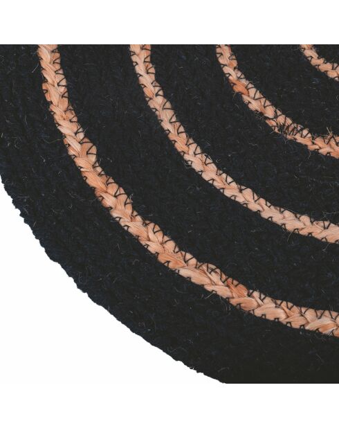 Schwarzes Tischset - D.38 cm