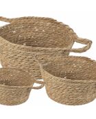 3 cestas de almacenamiento naturales
