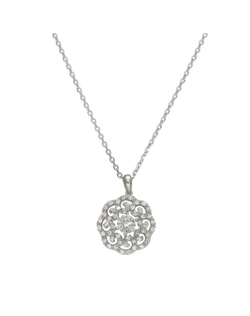 Collier en Argent & Oxyde de Zirconium