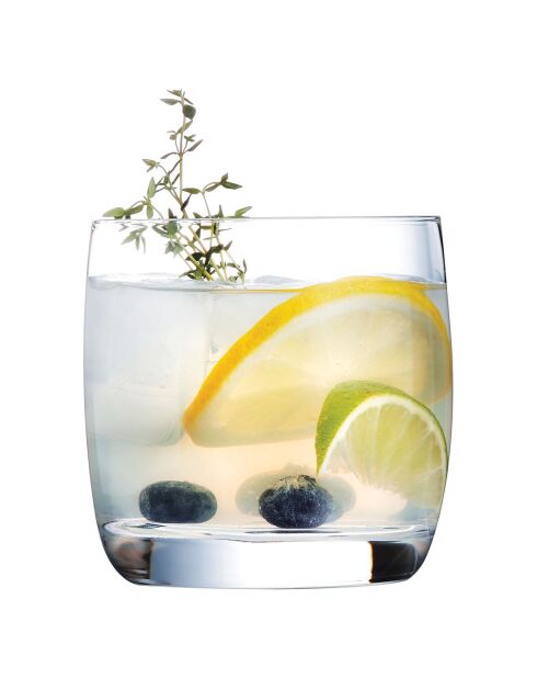 6 Verres bas Vigne transparents - 31 cl