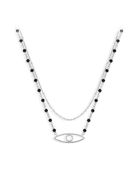 Collier en Argent & Spinelle noire